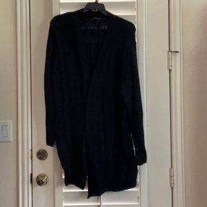 BANANA REPUBLIC Open Front Duster/Car Coat in Black - Size XL